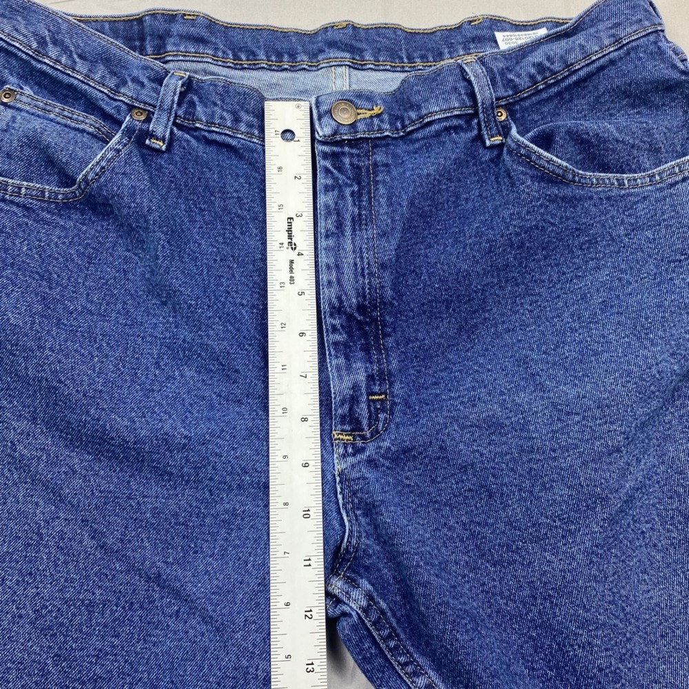 Wrangler Mens Straight Leg Jeans Blue Denim Workwear Rugged Work Tough 38x30 - Picture 14 of 16